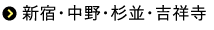 新宿・中野・杉並・吉祥寺